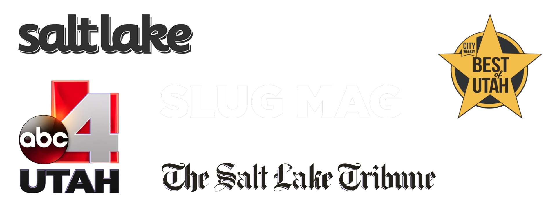As featured in Salt Lake Magazine, Slug Mag, ABC4 Utah, The Salt Lake Tribune, City Weekly
